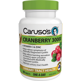 Caruso's Natural Health Cranberry 30000 90 Tablets